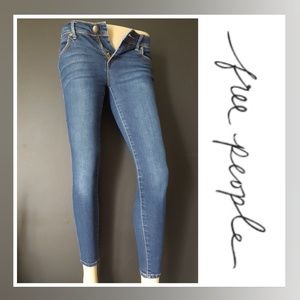 Free People Cropped Skinny Jeans